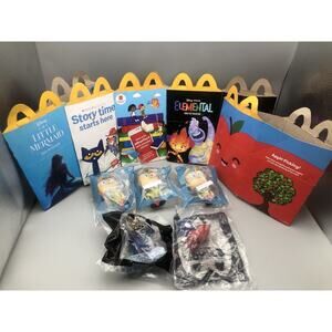 McDonald's Toys 2021 Scooby-Doo Shaggy, Sonic,Guardian Galaxy w/Happy Meal Boxes